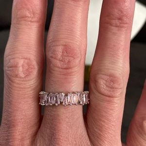 Light pink crystal ring.